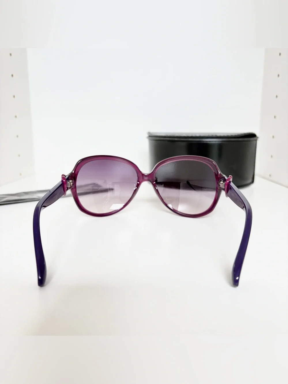 New Marc by Marc Jacobs 307/S Oversized Purple Gradient Sunglasses w/ Case